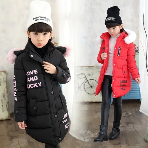 Kids Girls Jacket Warm Winter Coat Outerwear Children Clothes Parkas for Girls