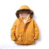 Winter Coat Children's Jacket for Boys Winter Clothes Pure  Color Kids Clothes2012031