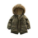 Winter Coat Children's Jacket for Boys Winter Clothes Pure  Color Kids Clothes2012031