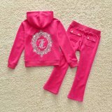 New Children Fall Winter sports fashion velvet suit Tracksuit for Girls