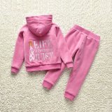 New Children Fall Winter sports fashion velvet suit Tracksuit for Girls