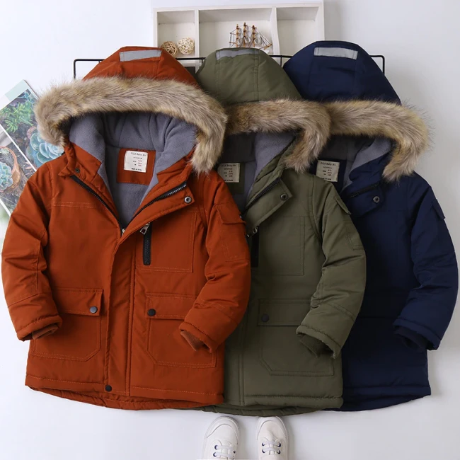 Boys Coat Winter Outerwear Children Outdoor Jackets Long Sleeve Coats LM-2191829