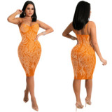 Rhinestone  party dress for women X538091