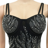 Rhinestone  party dress for women X538091