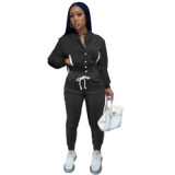 Women's Jackets Winter slim outdoor Jacket ladies fleece Tracksuit Tow piece TK620617