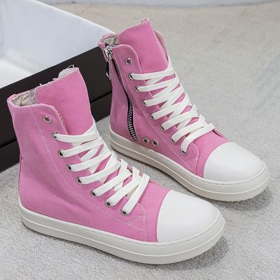 Fashion high-top shoes autumn and winter couple new thick-soled casual canvas shoes5919210