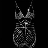 Sexy Shining Fashion Bra Jewelry For Women Luxury Clothes Chain Chest Accessories CX202110230415