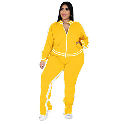 Autumn and winter Plus size sportswear women's leisure Tracksuits TYX-PME019210
