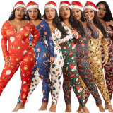 New Fashion Christmas Bodysuits for Women Plus Size 2088899