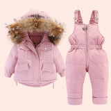 Winter Jacket  For Kids Children Boys Girls Snowsuit Baby Clothing Parka Coat Jumpsuit MZ-200112