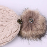 Winter children's hat and neck gloves set SET04455
