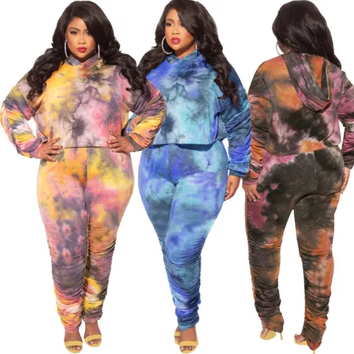Fashion plus-size women's two-piece suit 2140516