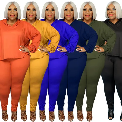 Stylish Women Plus Size casual Two-Piece 2102132