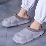 New Lovers Winter Plus Cashmere Warm Cotton Shoes Casual Cotton Slippers