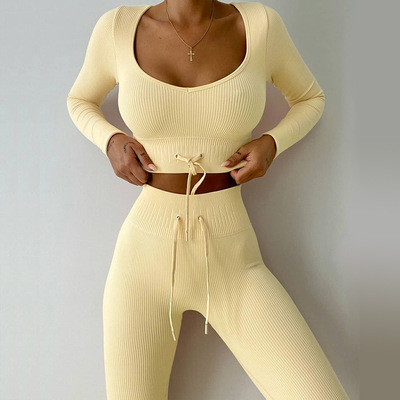 New women's long sleeve yoga suits tracksuits 800516