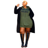 Fashion women's Plus size casual hoodie dresses 2102738