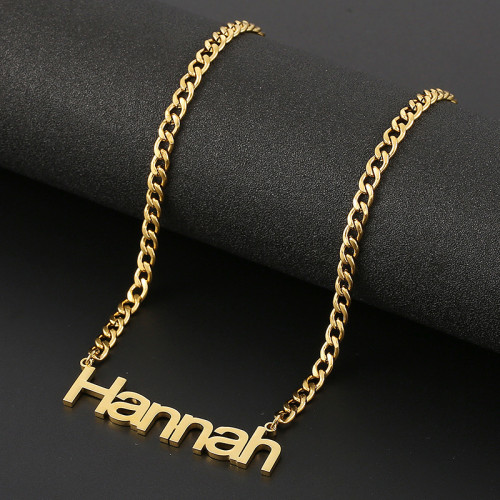 Custom English name personalized necklace ARM-2080516