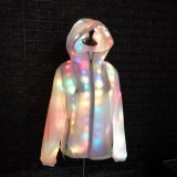 Performance costume colorful LED coat Men Women