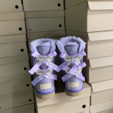New winter wool snow boots for women and children 328091