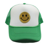 New smiling face cap sun visor for men and women Baseball cap hats AB14152