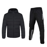 Fashion New Men's winter Coat and men's cargo Pants two sets