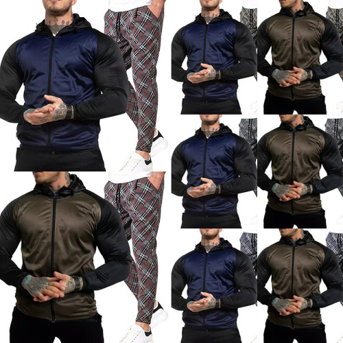 Hot selling Spring Autumn men's casual sportswear Tracksuits 2143849