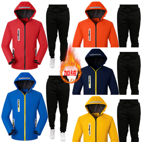 New fleece two-piece suit for men and women Outdoor hiking suit Lovers suit 2132839