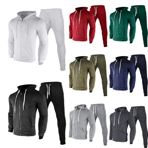 Hot selling Autumn Winter Fleece Men's casual sportswear Tracksuits 21296107