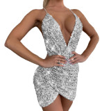 New sexy v-neck dress party dresses for women 2170718#