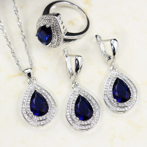 New bridal necklace, earrings, ring accessories set KMT005061