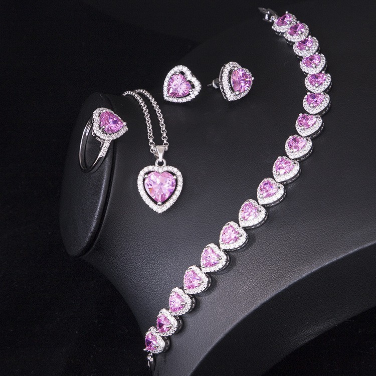 New bridal necklace, earrings, ring accessories set  KMT006071
