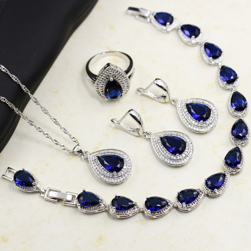 New bridal necklace, earrings, ring accessories set KMT005061