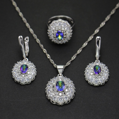New necklace earrings ring 3 sets KMT0079810