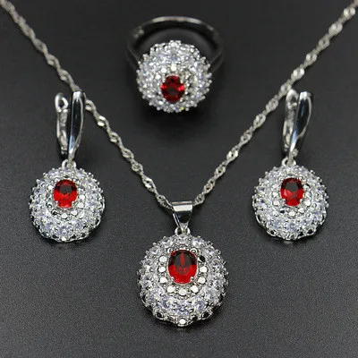 New necklace earrings ring 3 sets KMT0079810