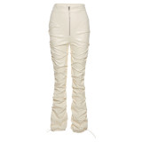 New summer women's casual leather trousers K20P11298109