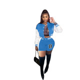 Hot women's baseball suit casual two-piece tracksuits  MN8393104