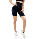 Hot yoga high-waisted slim shorts DK120617