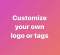 Customize logo or tag click this button