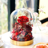 Preserved Flower glass cover Valentine's Day gifts Christmas present