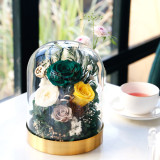 Preserved Flower glass cover Valentine's Day gifts Christmas present