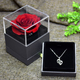 Valentine's Day immortal flower acrylic jewelry box