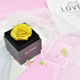 Valentine's Day immortal flower acrylic jewelry box