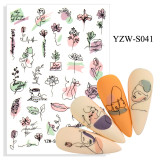 New nail sticker  YZW-S033-06374