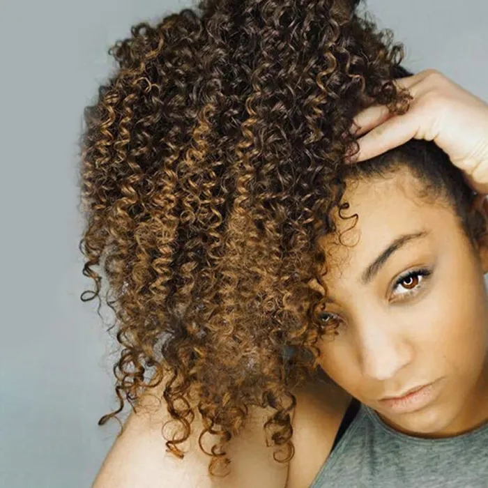 Afro kinky wig Chemical fiber ponytail pt10314