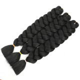 Low temperature flame retardant chemical fiber braid jumbo braid hair