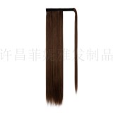Women Wig Velcro ponytail Long straight hair synthetic ponytail D101324