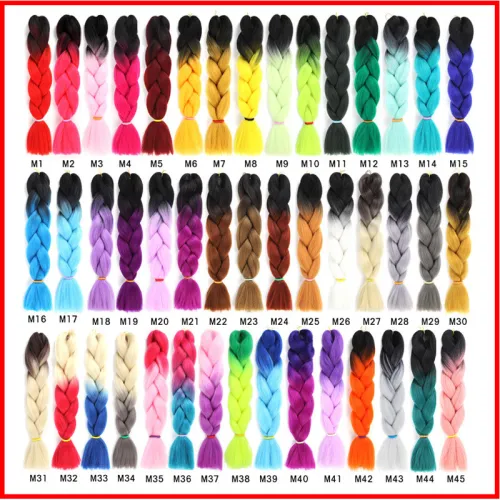 High temperature silk wig jumbo braid hair 100g