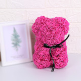 Valentine's Day simulation rose immortal flowers Rose bear 25cm AL-59759262724657