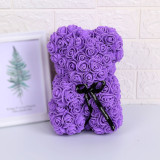Valentine's Day simulation rose immortal flowers Rose bear 25cm AL-59759262724657