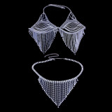 Hot - selling color diamond bikini bra chain underwear body chain SR009110
